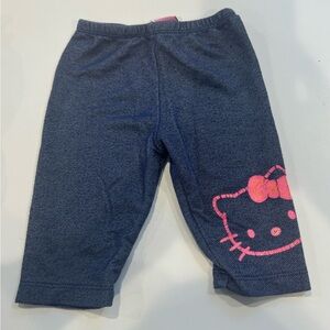 6/$20 Hello Kitty Navy and Pink baby toddler  Leggings